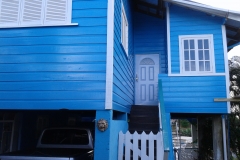 Entrance and the front of the cottage